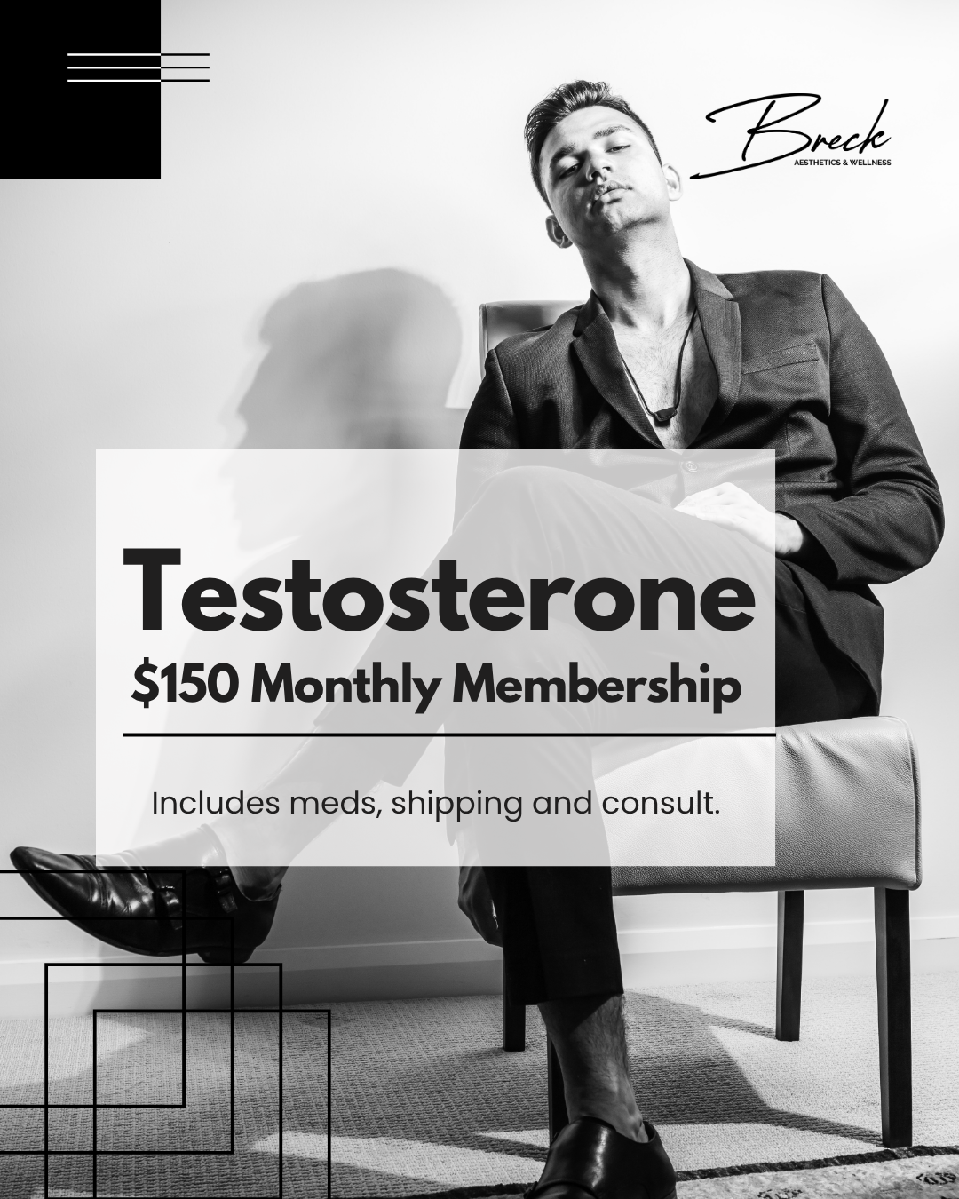 Testosterone Hormone Therapy at Breck Aesthetics and Wellness